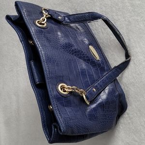 BLUE Faux Aligator Purse Liz Claiborne